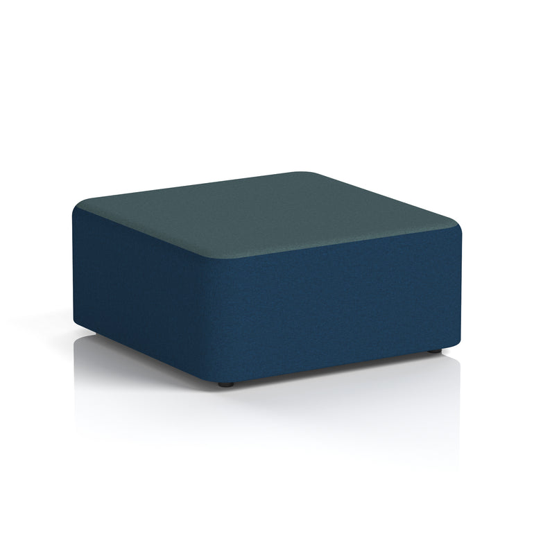 Harlestone Square Stool – Two Tone Office Stool, Small or Large, Multiple Colour Combos, Fully Assembled, Durable Plywood & Fabric, 10 Year Frame Warranty
