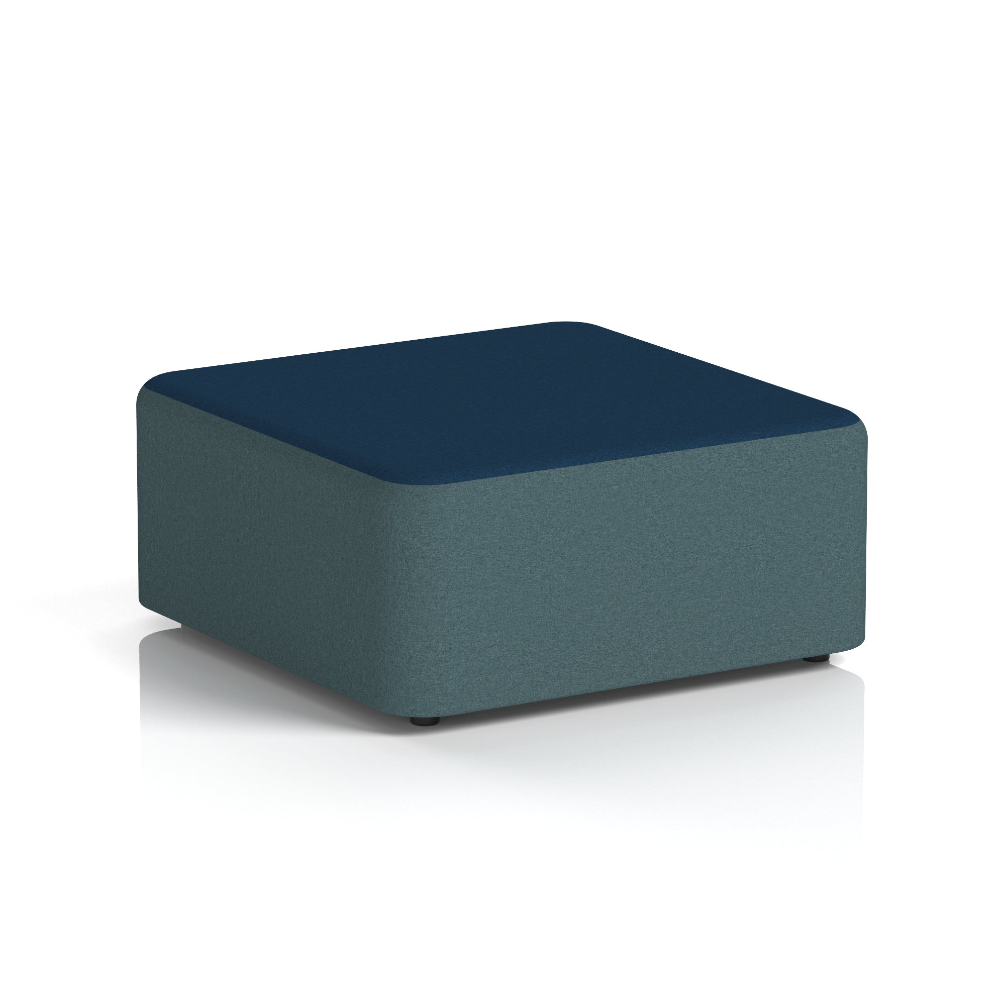 Harlestone Square Stool – Two Tone Office Stool, Small or Large, Multiple Colour Combos, Fully Assembled, Durable Plywood & Fabric, 10 Year Frame Warranty