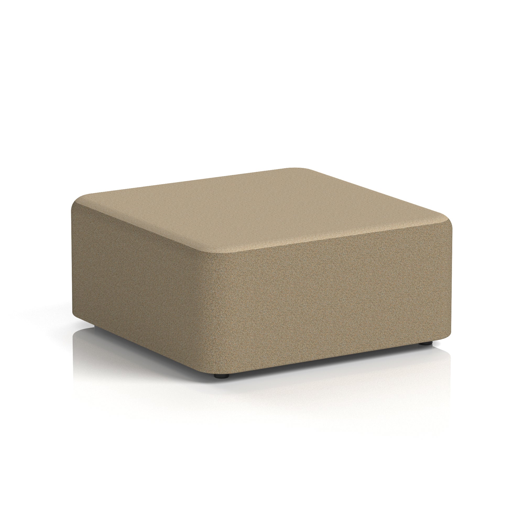 Harlestone Square Stool – Two Tone Office Stool, Small or Large, Multiple Colour Combos, Fully Assembled, Durable Plywood & Fabric, 10 Year Frame Warranty