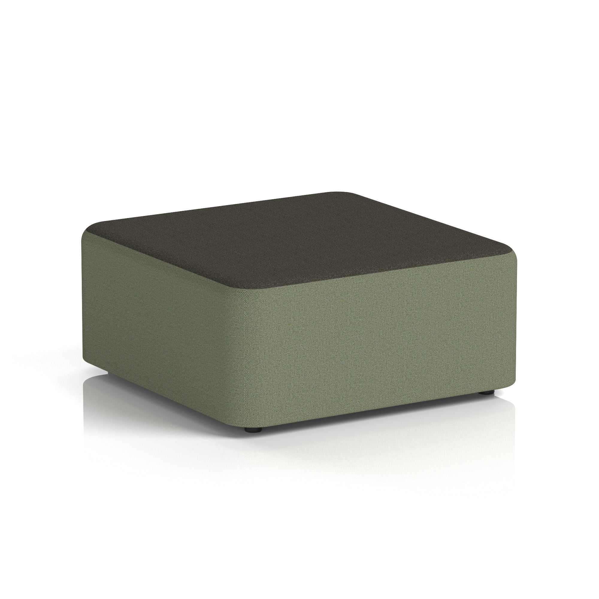 Harlestone Square Stool – Two Tone Office Stool, Small or Large, Multiple Colour Combos, Fully Assembled, Durable Plywood & Fabric, 10 Year Frame Warranty