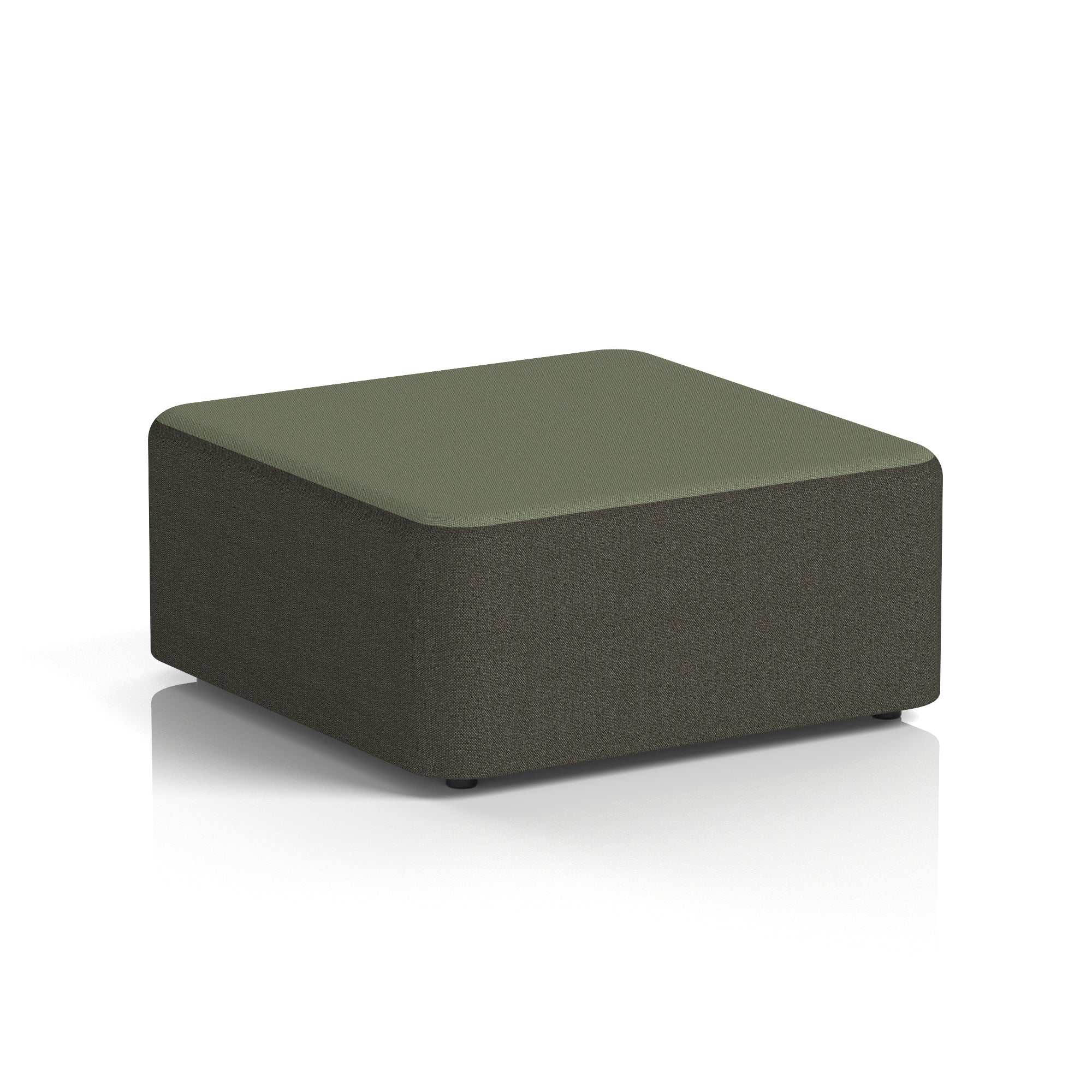 Harlestone Square Stool – Two Tone Office Stool, Small or Large, Multiple Colour Combos, Fully Assembled, Durable Plywood & Fabric, 10 Year Frame Warranty
