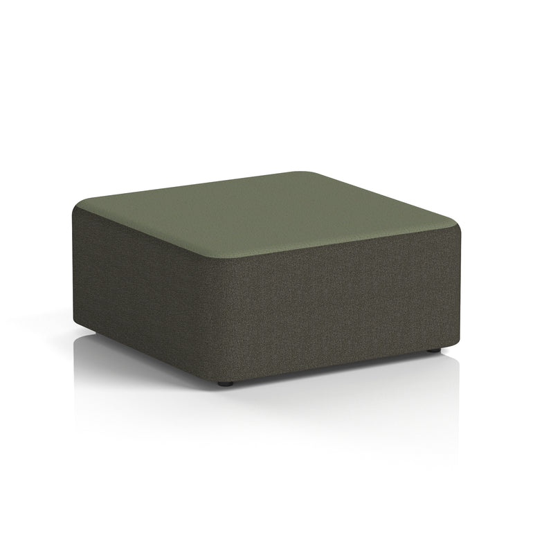 Harlestone Square Stool – Two Tone Office Stool, Small or Large, Multiple Colour Combos, Fully Assembled, Durable Plywood & Fabric, 10 Year Frame Warranty