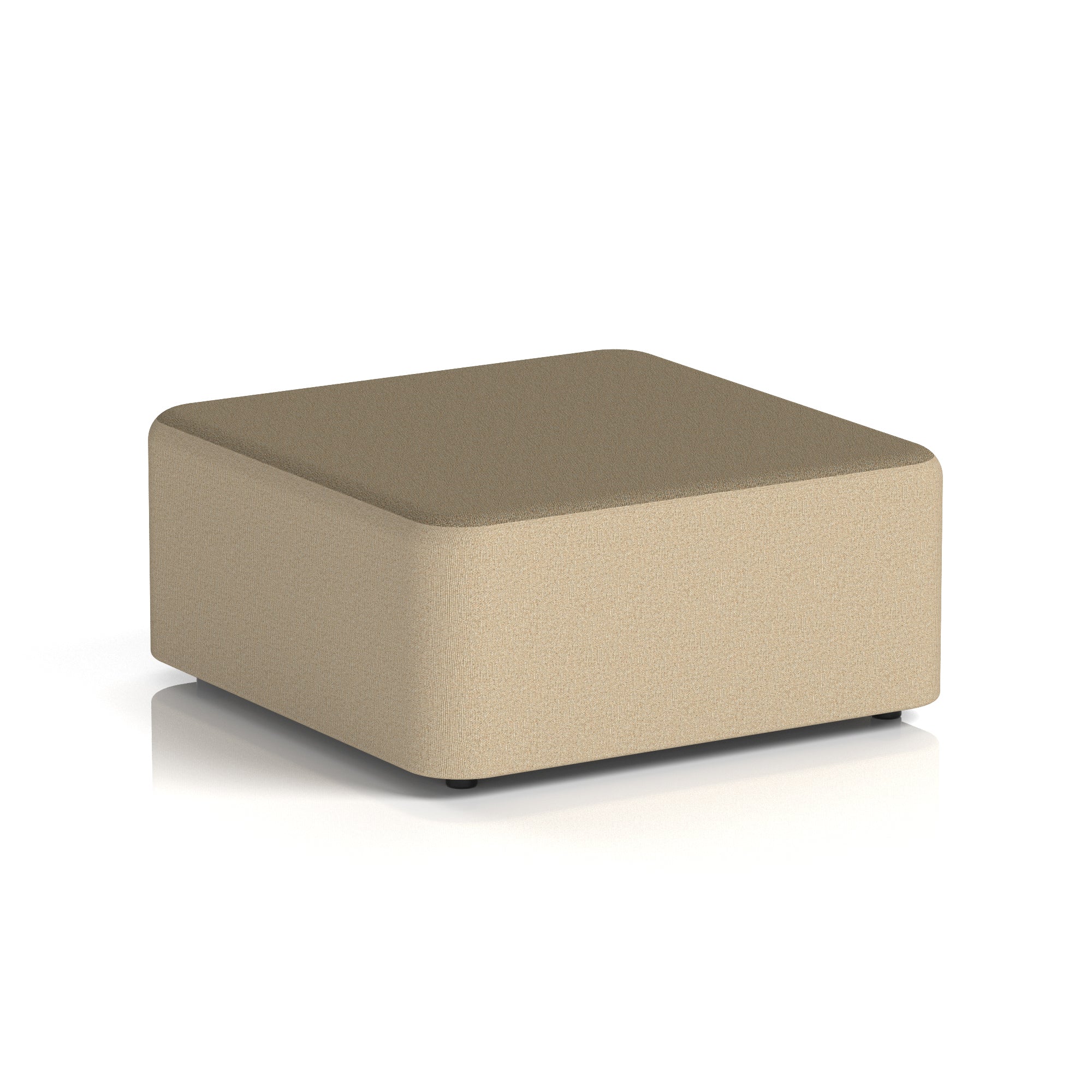 Harlestone Square Stool – Two Tone Office Stool, Small or Large, Multiple Colour Combos, Fully Assembled, Durable Plywood & Fabric, 10 Year Frame Warranty