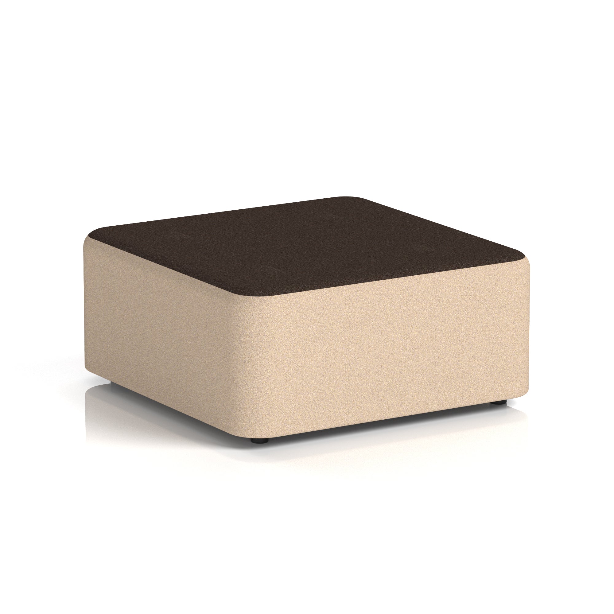 Harlestone Square Stool – Two Tone Office Stool, Small or Large, Multiple Colour Combos, Fully Assembled, Durable Plywood & Fabric, 10 Year Frame Warranty