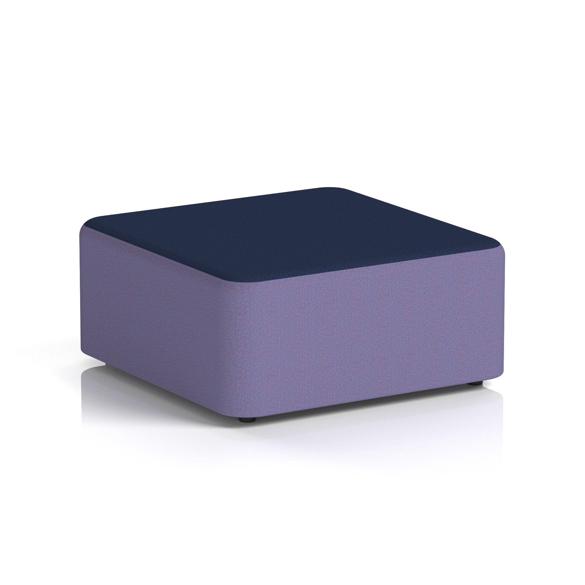 Harlestone Square Stool – Two Tone Office Stool, Small or Large, Multiple Colour Combos, Fully Assembled, Durable Plywood & Fabric, 10 Year Frame Warranty