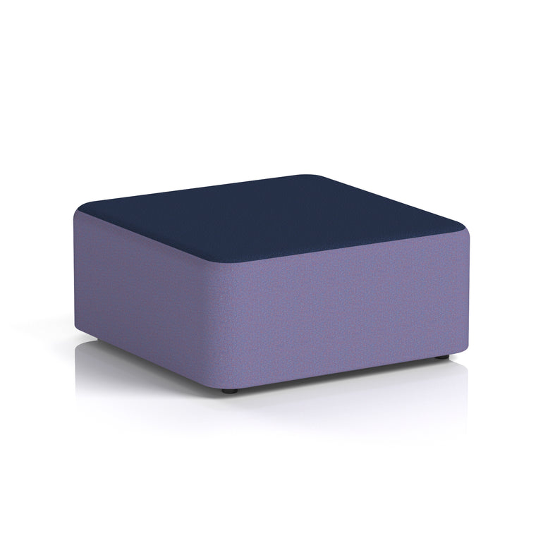 Harlestone Square Stool – Two Tone Office Stool, Small or Large, Multiple Colour Combos, Fully Assembled, Durable Plywood & Fabric, 10 Year Frame Warranty