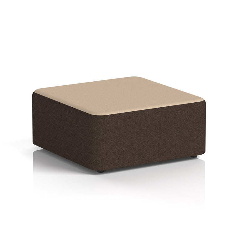 Harlestone Square Stool – Two Tone Office Stool, Small or Large, Multiple Colour Combos, Fully Assembled, Durable Plywood & Fabric, 10 Year Frame Warranty