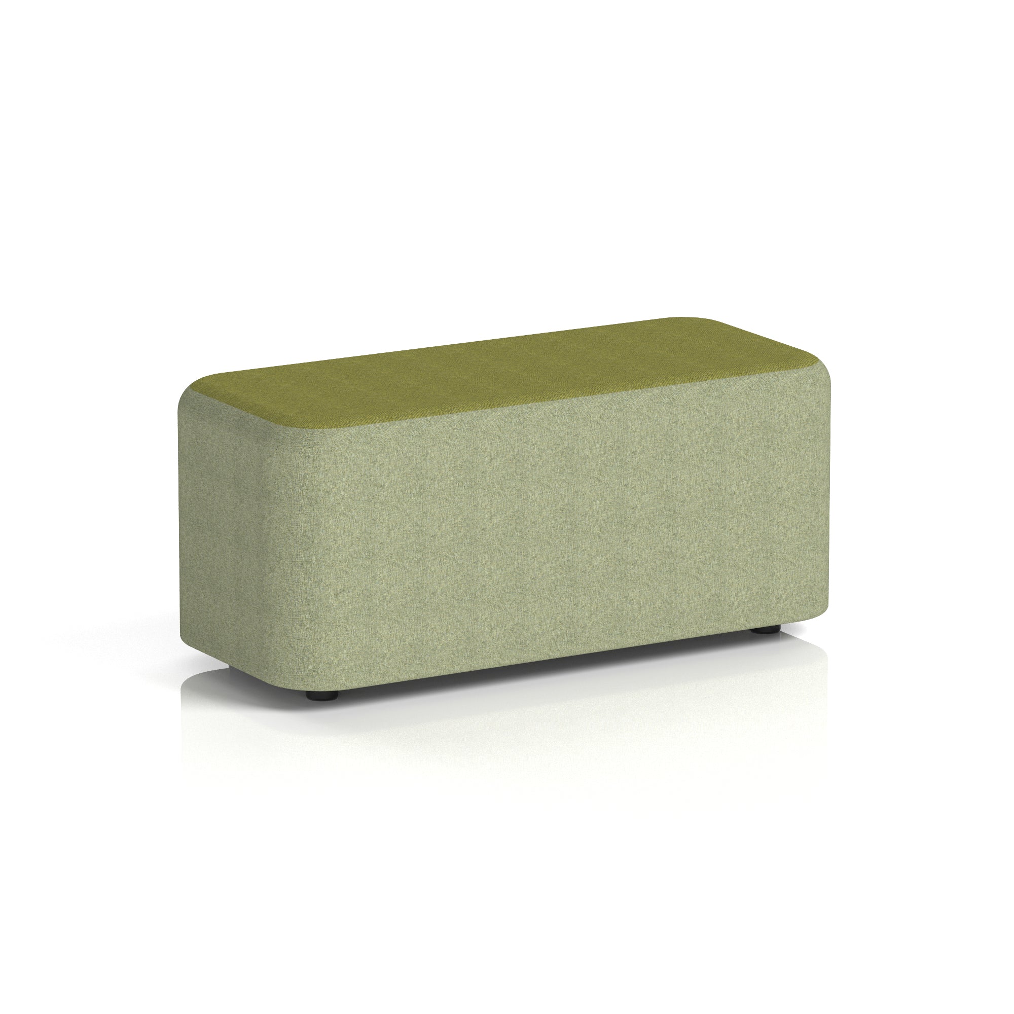 Harlestone Rectangular Two Tone Stool, Small or Large – Multiple Colour Combinations, Plywood & Fabric, Fully Assembled, 10 Year Frame Warranty – Office & Home Seating