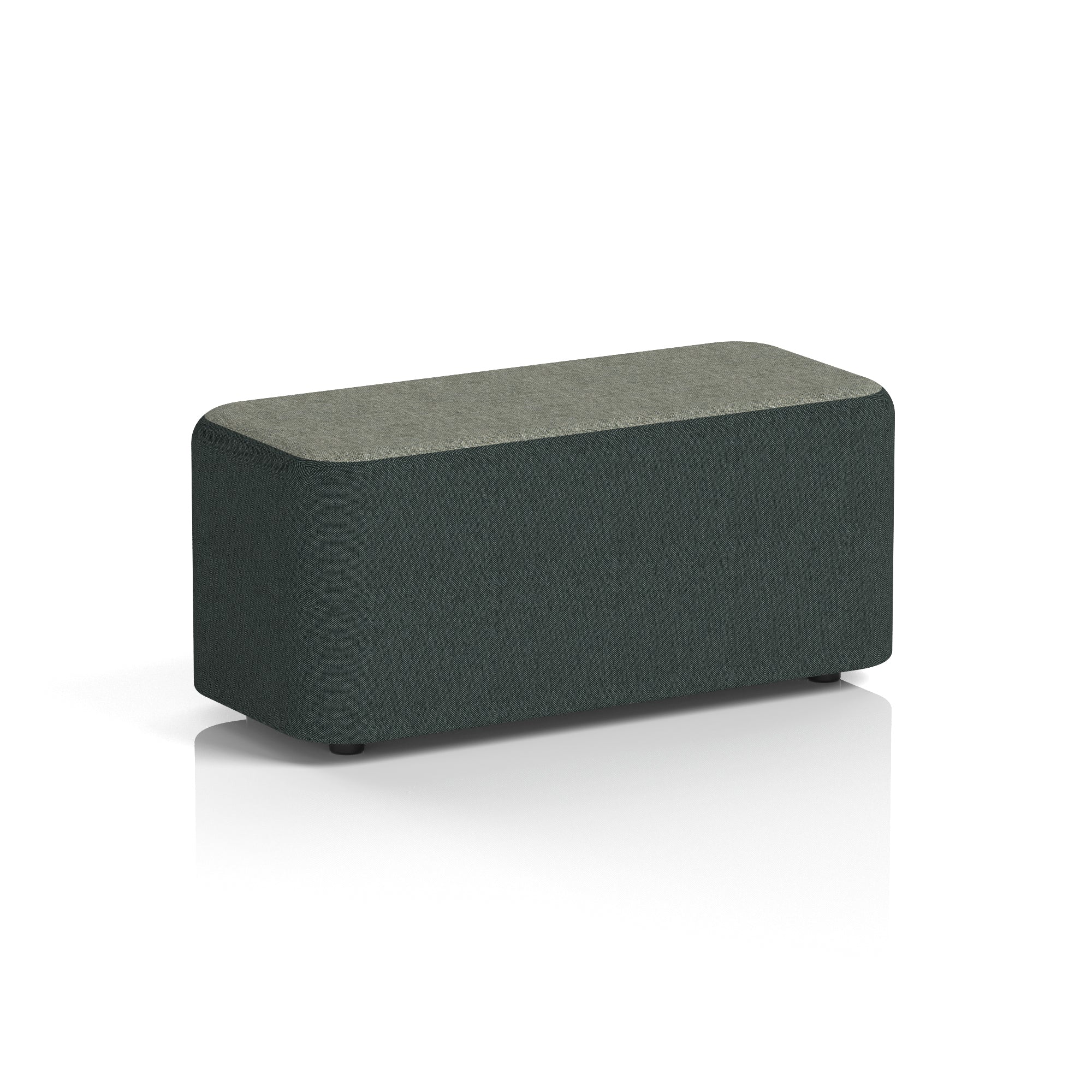 Harlestone Rectangular Two Tone Stool, Small or Large – Multiple Colour Combinations, Plywood & Fabric, Fully Assembled, 10 Year Frame Warranty – Office & Home Seating