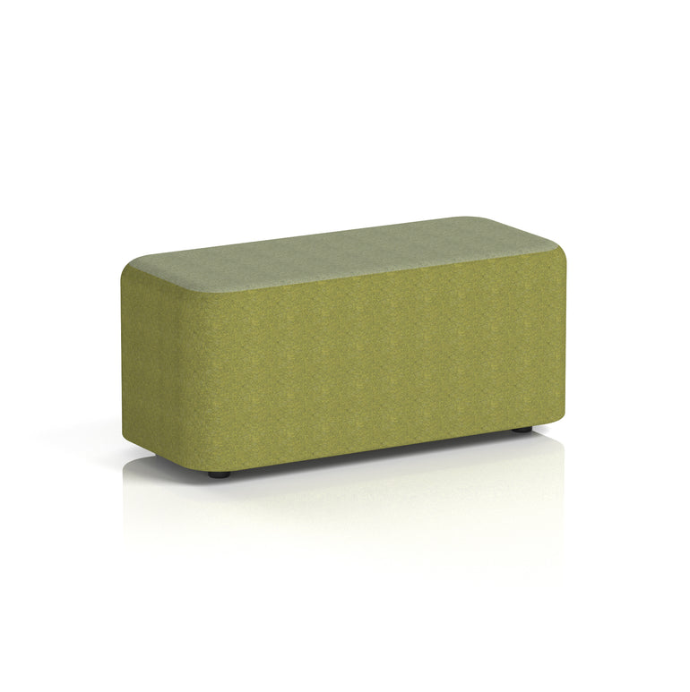 Harlestone Rectangular Two Tone Stool, Small or Large – Multiple Colour Combinations, Plywood & Fabric, Fully Assembled, 10 Year Frame Warranty – Office & Home Seating