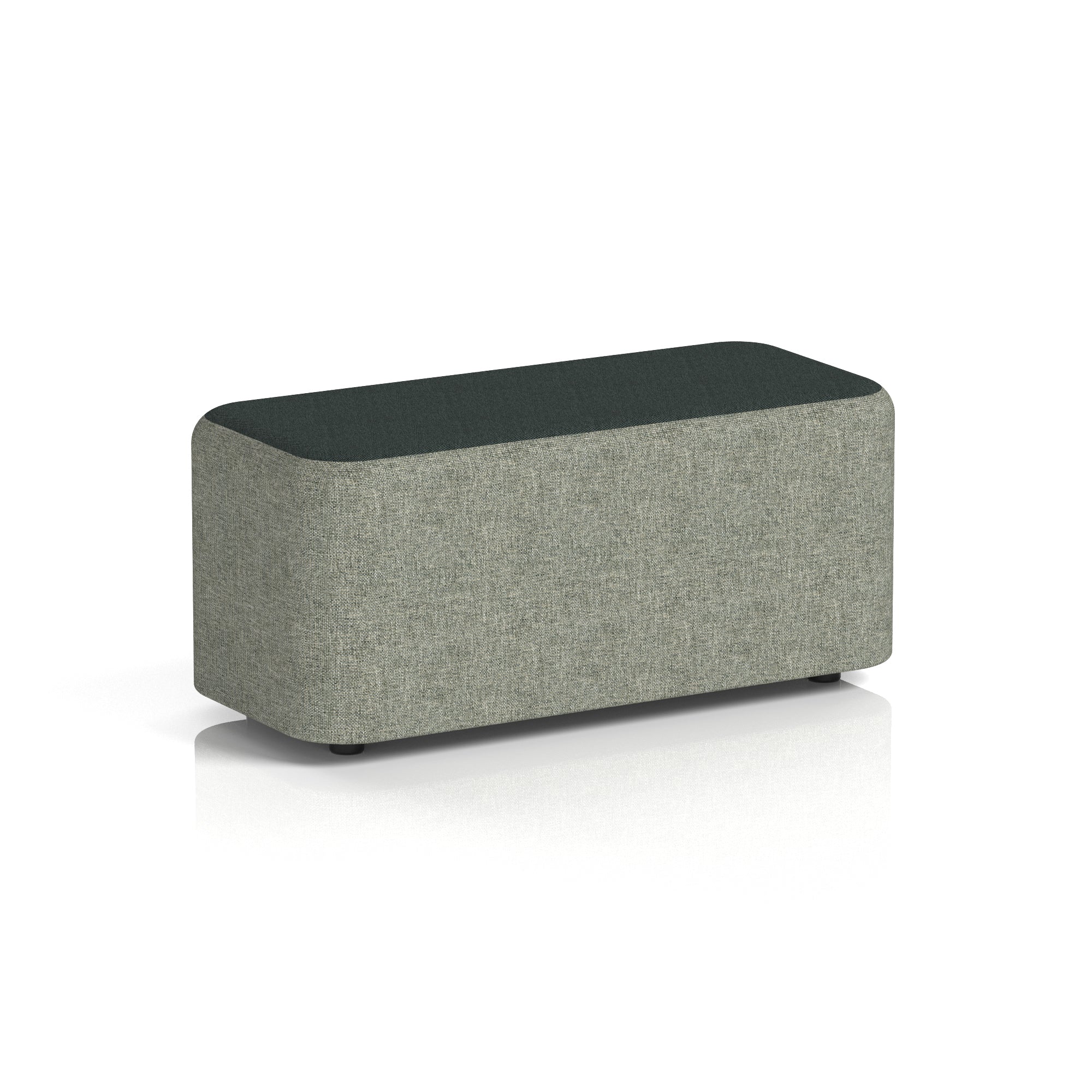 Harlestone Rectangular Two Tone Stool, Small or Large – Multiple Colour Combinations, Plywood & Fabric, Fully Assembled, 10 Year Frame Warranty – Office & Home Seating