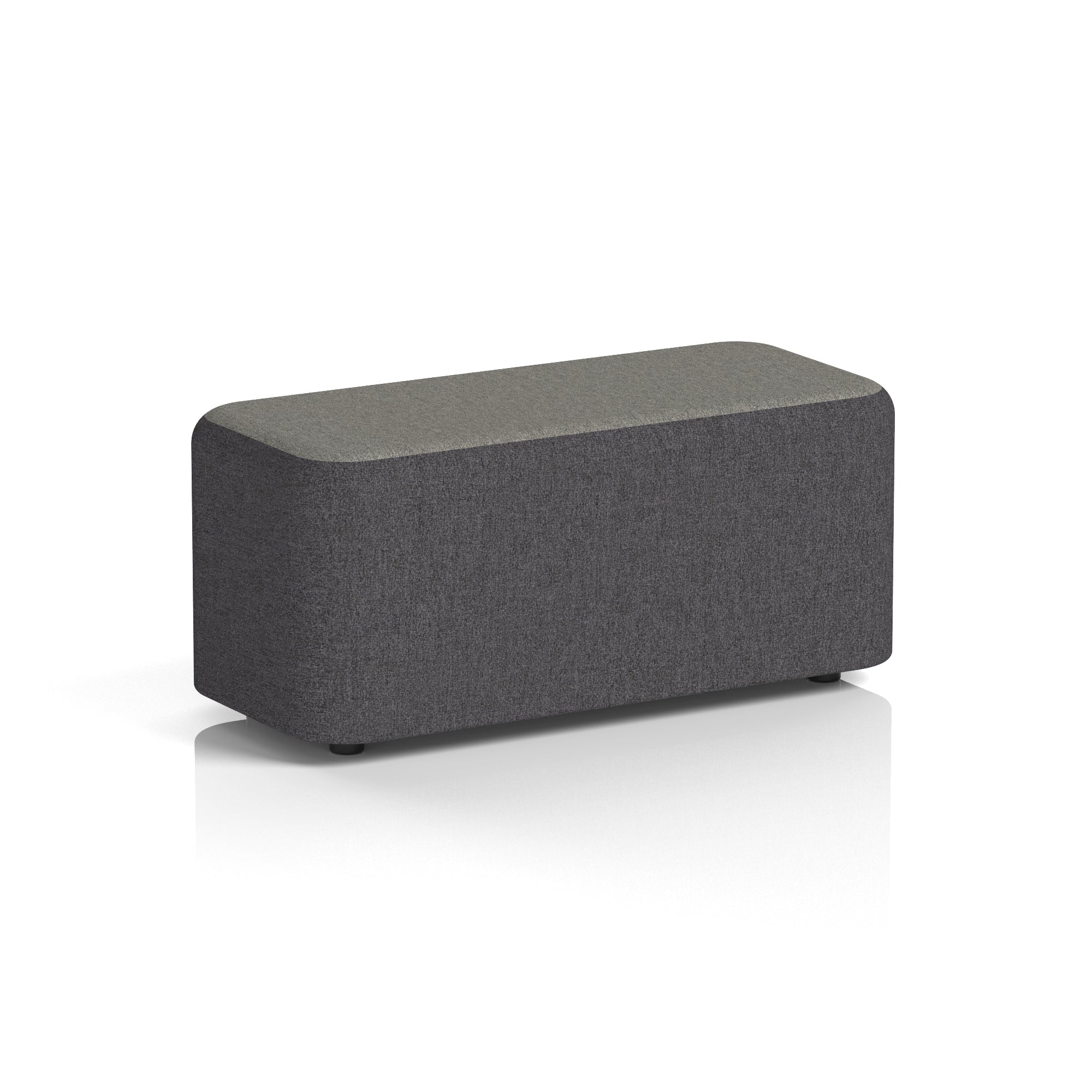 Harlestone Rectangular Two Tone Stool, Small or Large – Multiple Colour Combinations, Plywood & Fabric, Fully Assembled, 10 Year Frame Warranty – Office & Home Seating