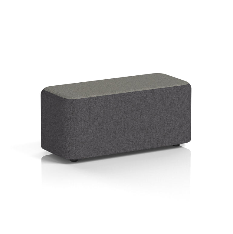 Harlestone Rectangular Two Tone Stool, Small or Large – Multiple Colour Combinations, Plywood & Fabric, Fully Assembled, 10 Year Frame Warranty – Office & Home Seating