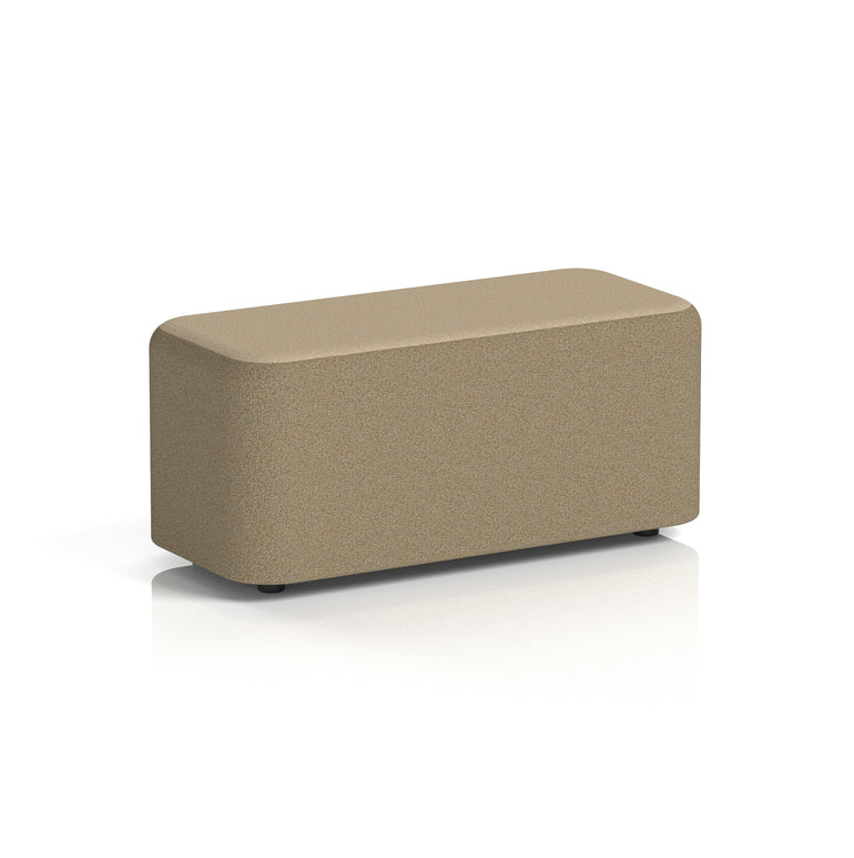 Harlestone Rectangular Two Tone Stool, Small or Large – Multiple Colour Combinations, Plywood & Fabric, Fully Assembled, 10 Year Frame Warranty – Office & Home Seating
