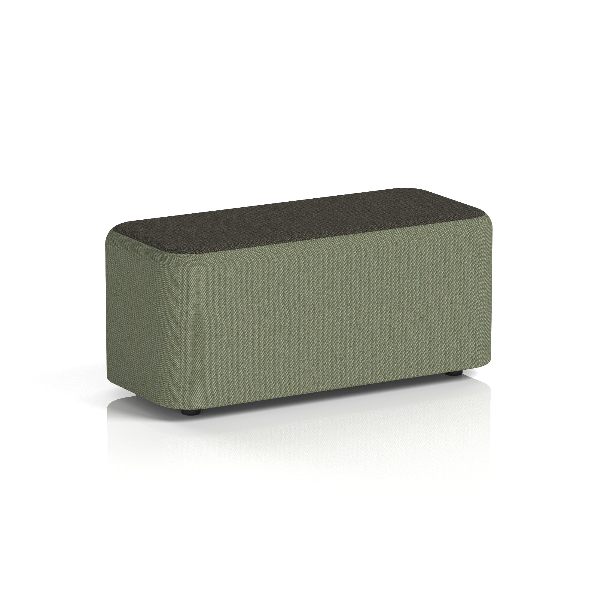 Harlestone Rectangular Two Tone Stool, Small or Large – Multiple Colour Combinations, Plywood & Fabric, Fully Assembled, 10 Year Frame Warranty – Office & Home Seating