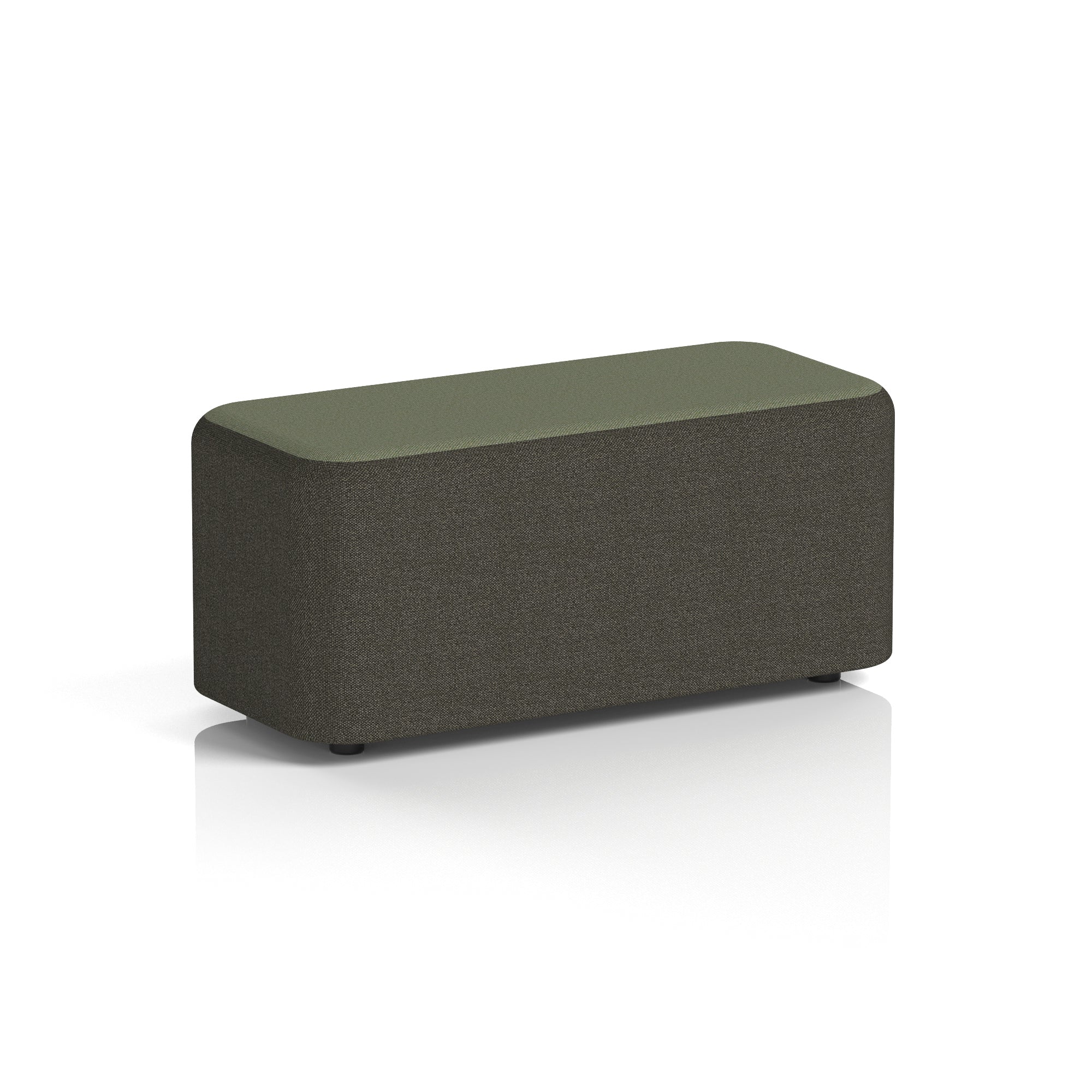 Harlestone Rectangular Two Tone Stool, Small or Large – Multiple Colour Combinations, Plywood & Fabric, Fully Assembled, 10 Year Frame Warranty – Office & Home Seating