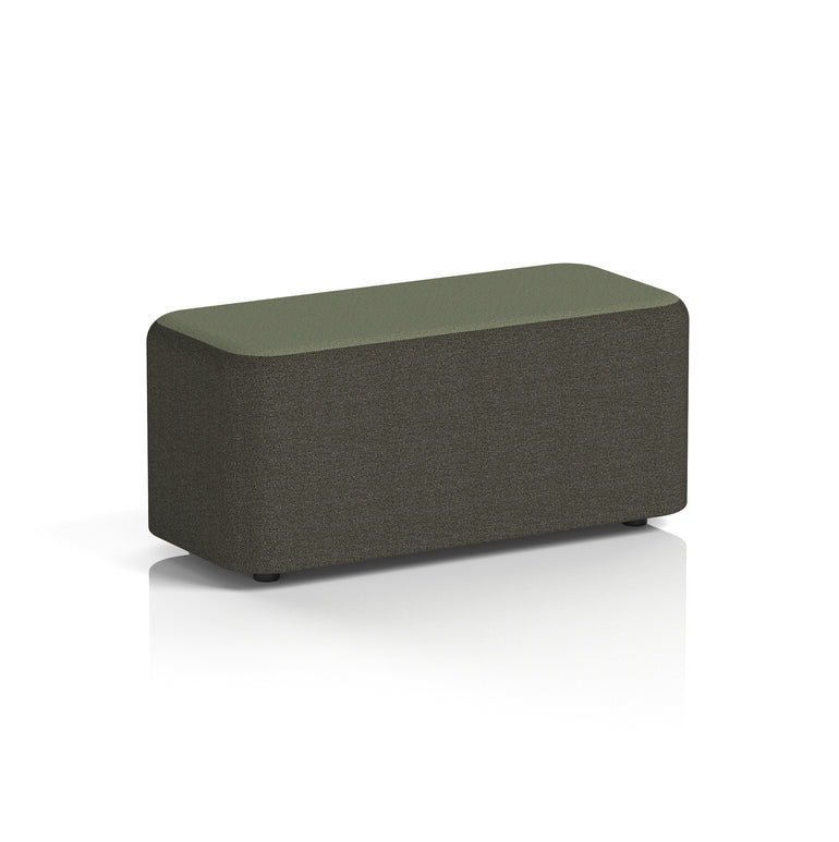 Harlestone Rectangular Two Tone Stool, Small or Large – Multiple Colour Combinations, Plywood & Fabric, Fully Assembled, 10 Year Frame Warranty – Office & Home Seating