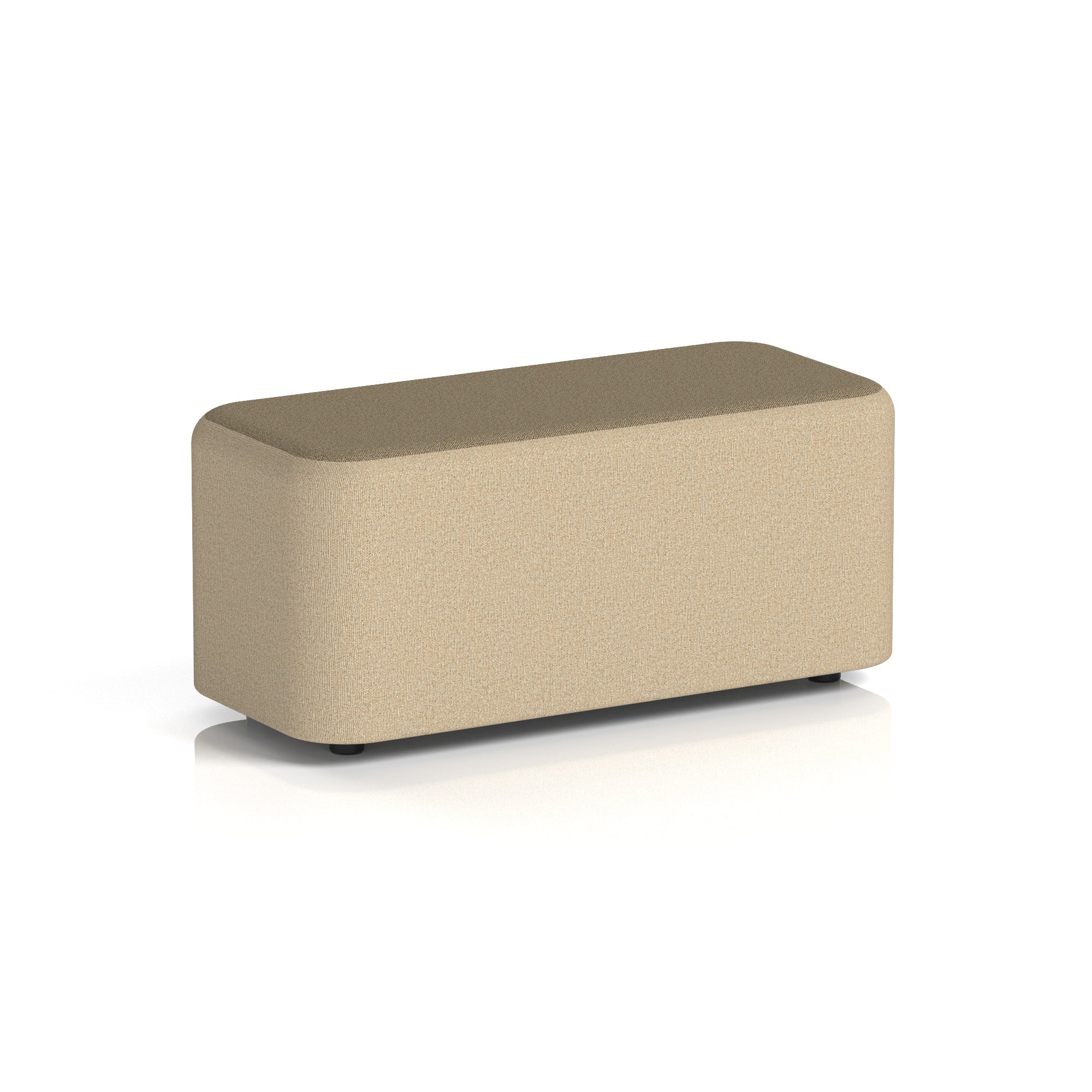 Harlestone Rectangular Two Tone Stool, Small or Large – Multiple Colour Combinations, Plywood & Fabric, Fully Assembled, 10 Year Frame Warranty – Office & Home Seating