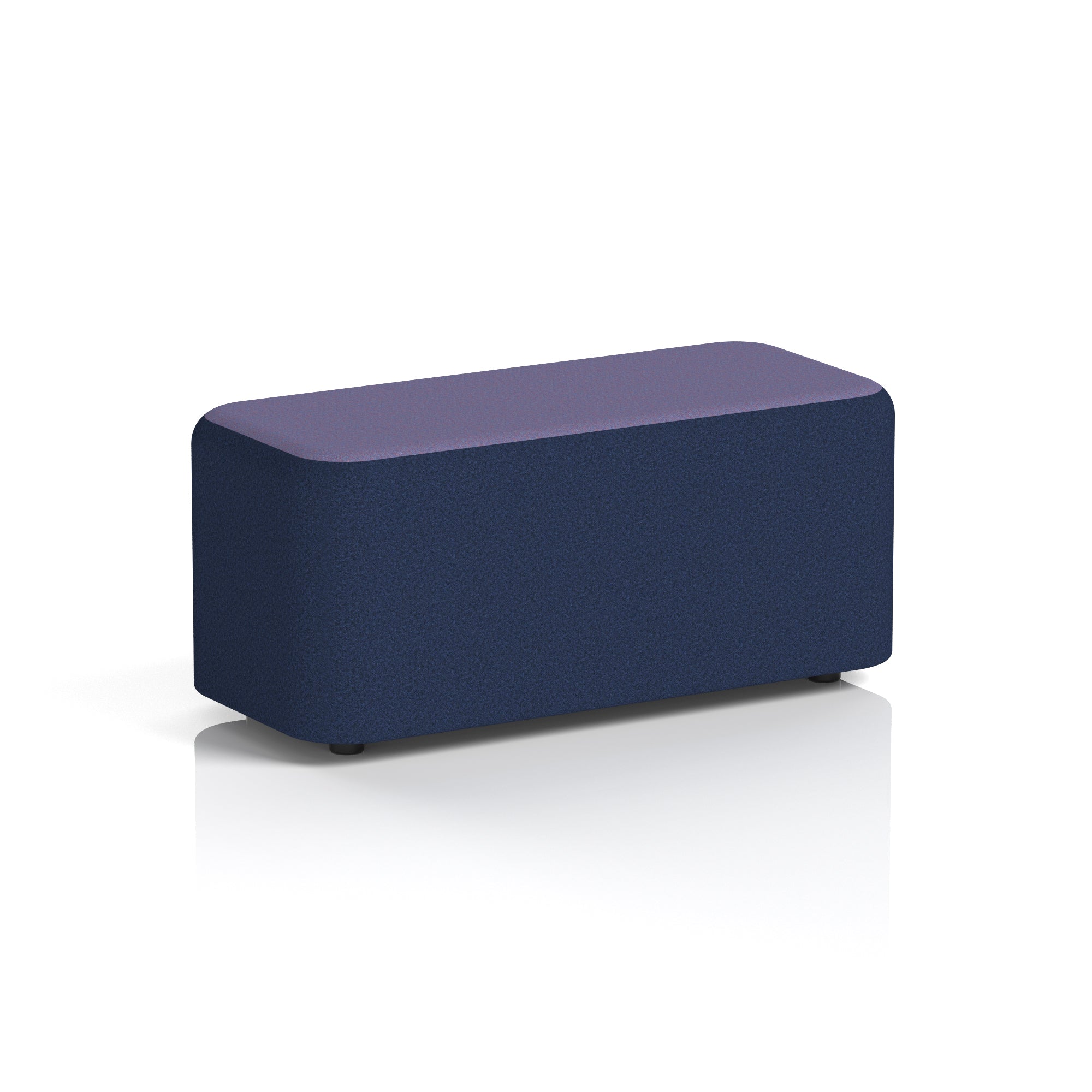 Harlestone Rectangular Two Tone Stool, Small or Large – Multiple Colour Combinations, Plywood & Fabric, Fully Assembled, 10 Year Frame Warranty – Office & Home Seating