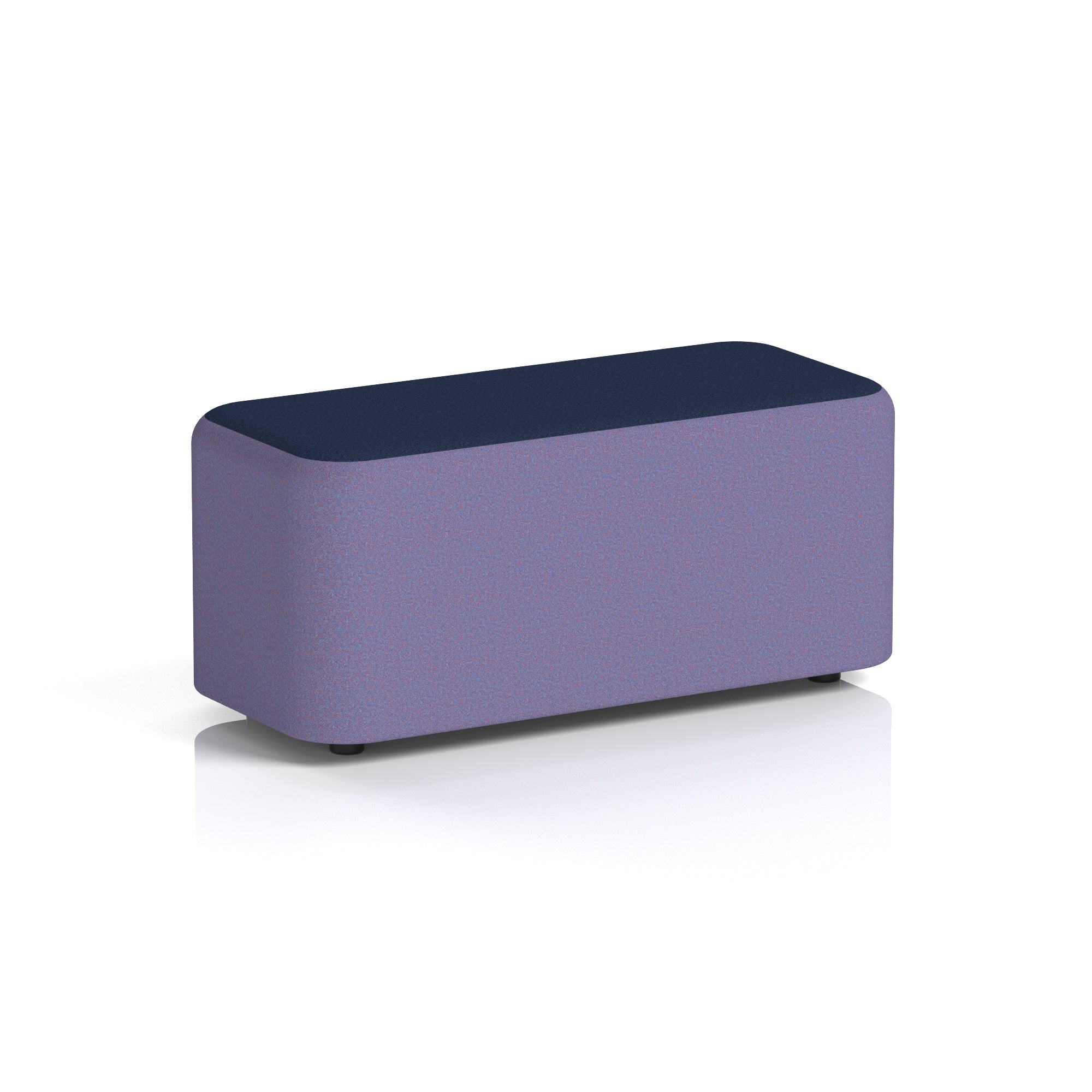Harlestone Rectangular Two Tone Stool, Small or Large – Multiple Colour Combinations, Plywood & Fabric, Fully Assembled, 10 Year Frame Warranty – Office & Home Seating