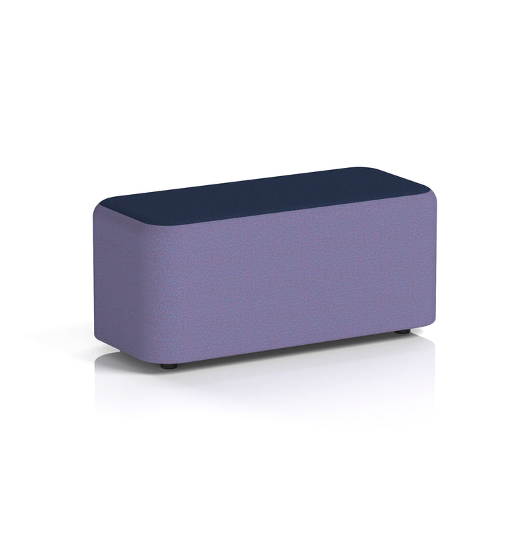Harlestone Rectangular Two Tone Stool, Small or Large – Multiple Colour Combinations, Plywood & Fabric, Fully Assembled, 10 Year Frame Warranty – Office & Home Seating