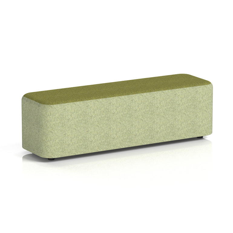 Harlestone Rectangular Two Tone Stool, Small or Large – Multiple Colour Combinations, Plywood & Fabric, Fully Assembled, 10 Year Frame Warranty – Office & Home Seating
