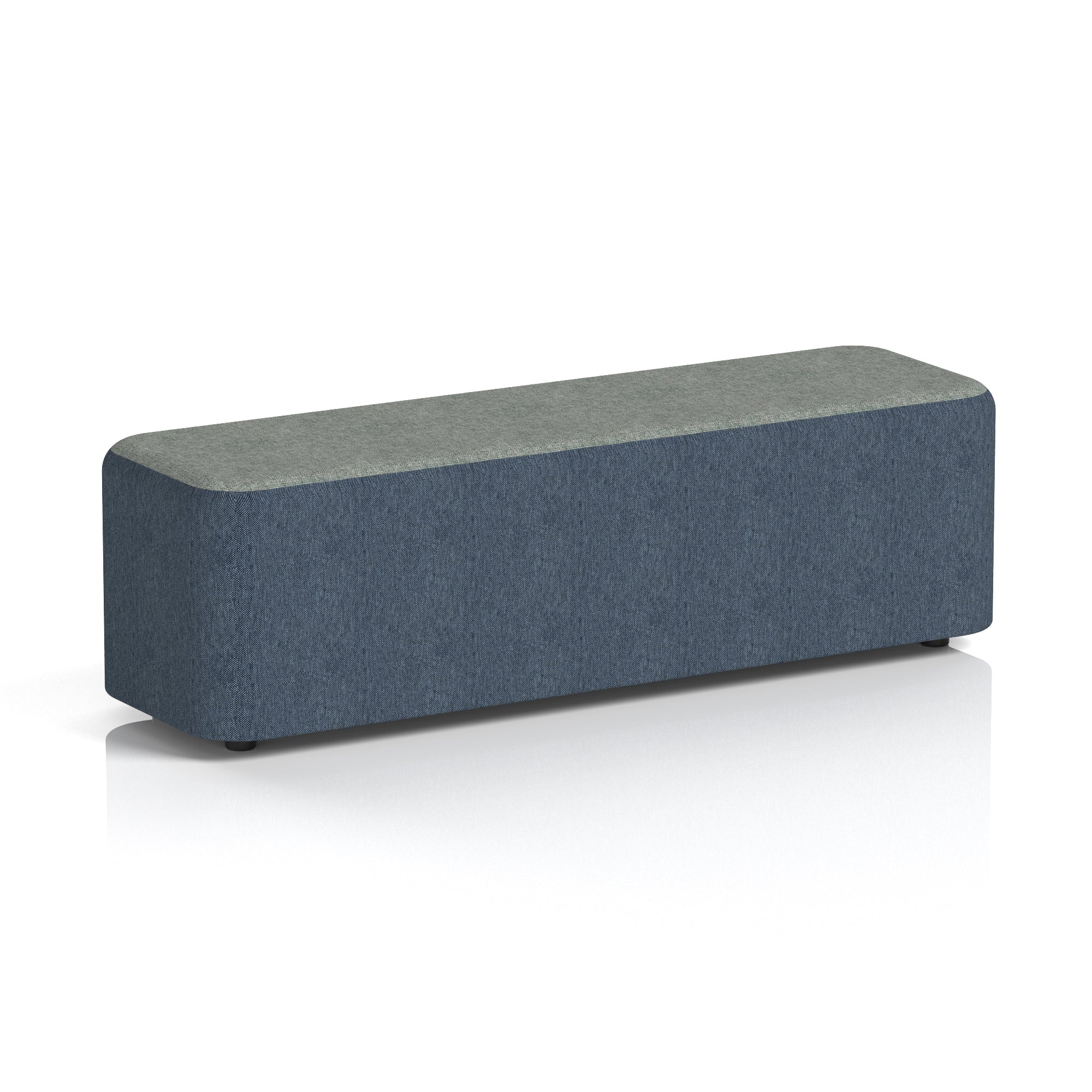 Harlestone Rectangular Two Tone Stool, Small or Large – Multiple Colour Combinations, Plywood & Fabric, Fully Assembled, 10 Year Frame Warranty – Office & Home Seating