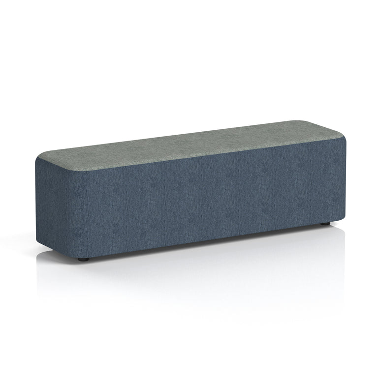 Harlestone Rectangular Two Tone Stool, Small or Large – Multiple Colour Combinations, Plywood & Fabric, Fully Assembled, 10 Year Frame Warranty – Office & Home Seating