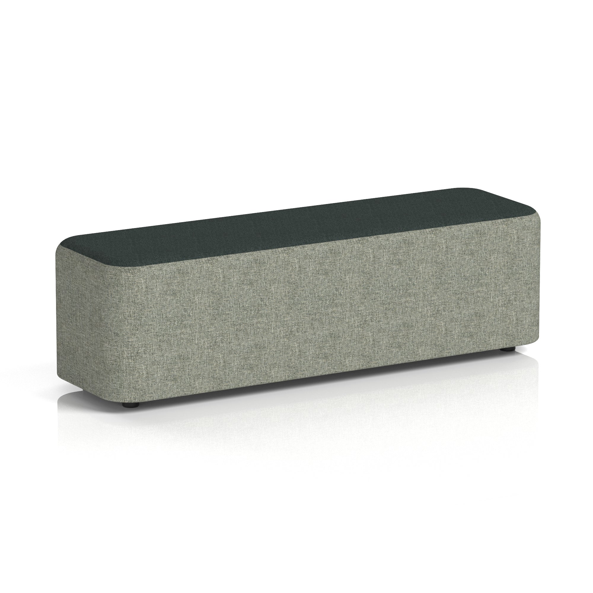 Harlestone Rectangular Two Tone Stool, Small or Large – Multiple Colour Combinations, Plywood & Fabric, Fully Assembled, 10 Year Frame Warranty – Office & Home Seating
