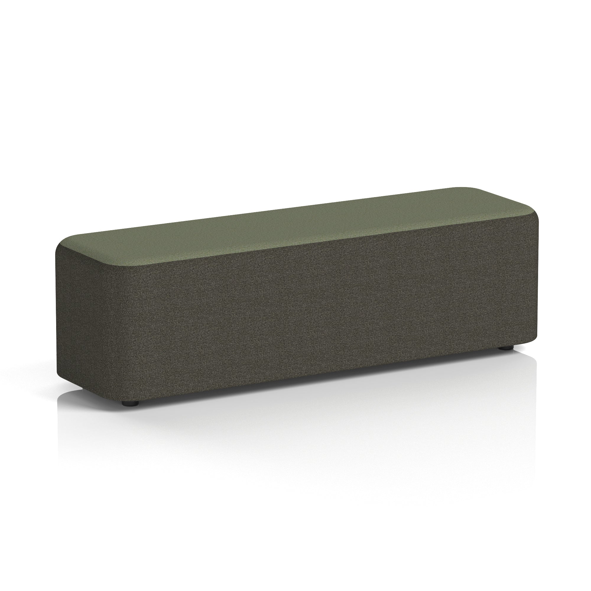 Harlestone Rectangular Two Tone Stool, Small or Large – Multiple Colour Combinations, Plywood & Fabric, Fully Assembled, 10 Year Frame Warranty – Office & Home Seating