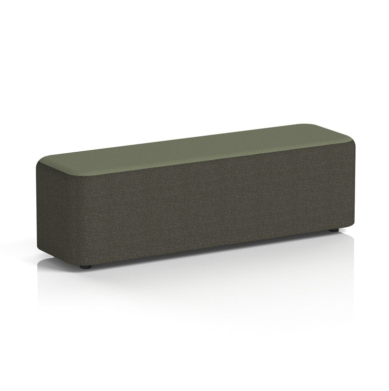 Harlestone Rectangular Two Tone Stool, Small or Large – Multiple Colour Combinations, Plywood & Fabric, Fully Assembled, 10 Year Frame Warranty – Office & Home Seating