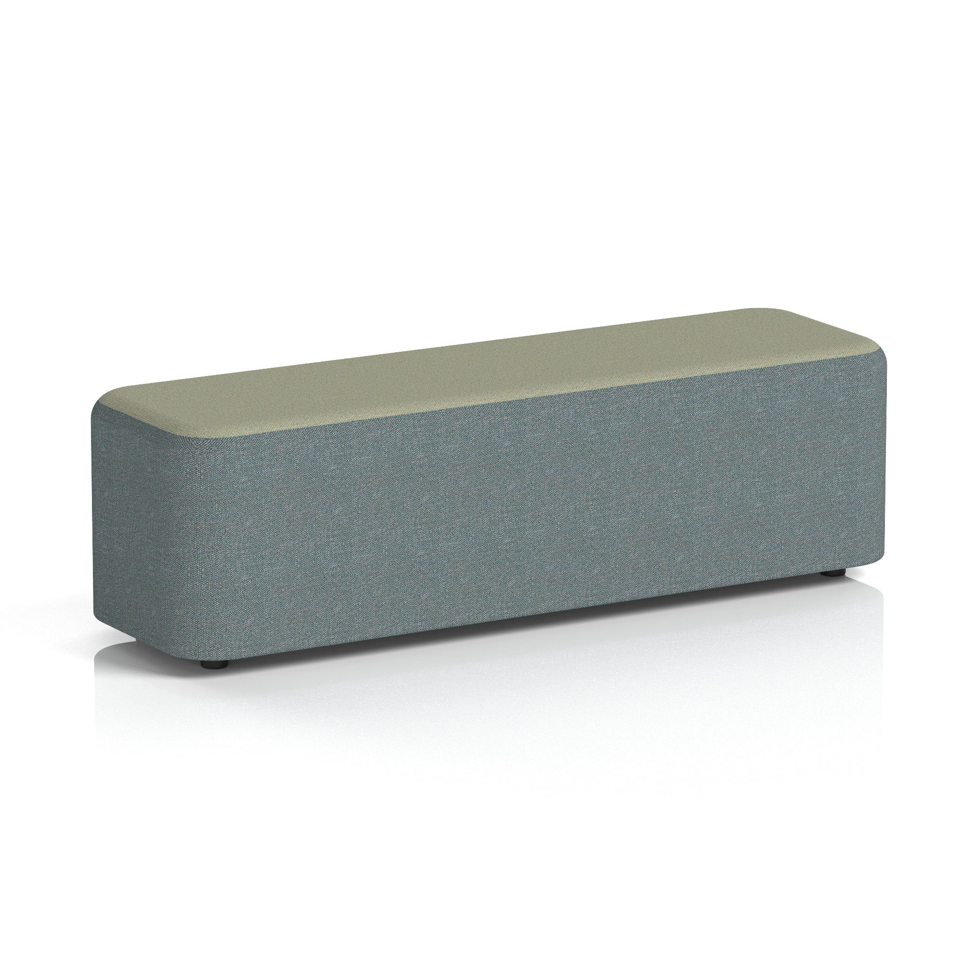 Harlestone Rectangular Two Tone Stool, Small or Large – Multiple Colour Combinations, Plywood & Fabric, Fully Assembled, 10 Year Frame Warranty – Office & Home Seating