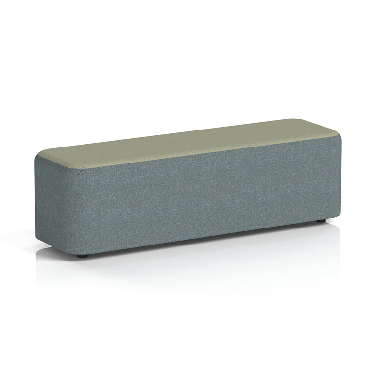 Harlestone Rectangular Two Tone Stool, Small or Large – Multiple Colour Combinations, Plywood & Fabric, Fully Assembled, 10 Year Frame Warranty – Office & Home Seating