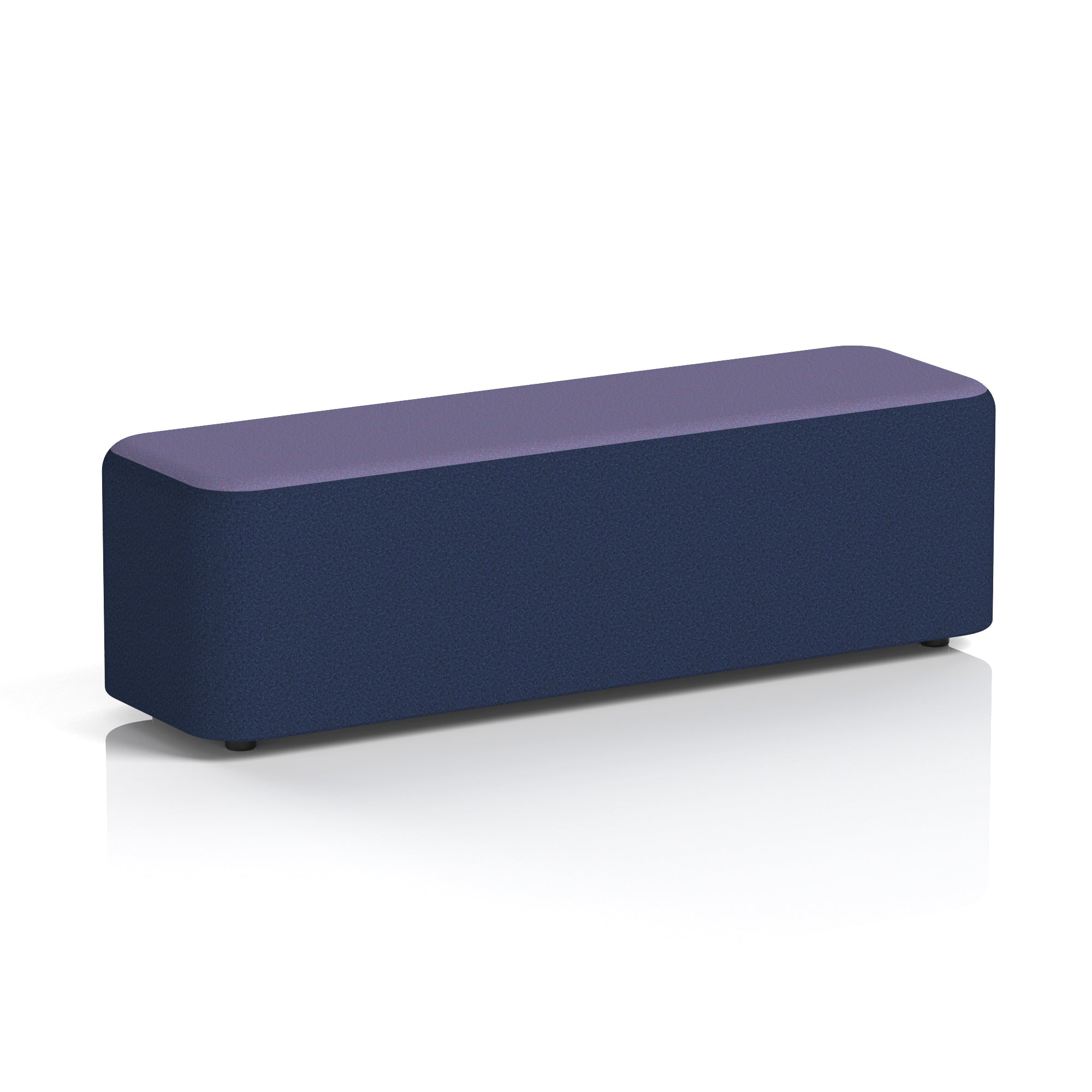 Harlestone Rectangular Two Tone Stool, Small or Large – Multiple Colour Combinations, Plywood & Fabric, Fully Assembled, 10 Year Frame Warranty – Office & Home Seating