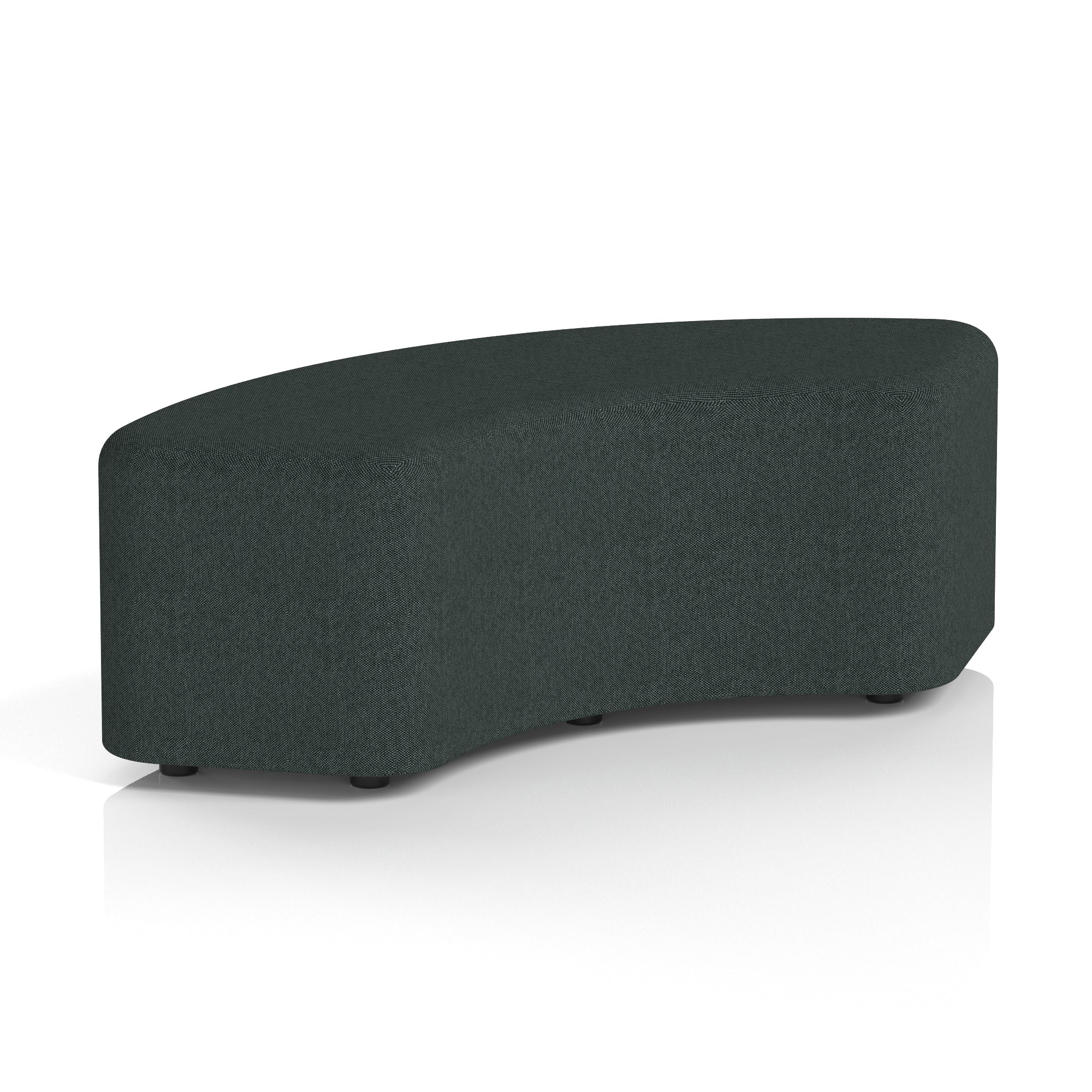 Harlestone Curved Stool – 90° or 180° Single-Tone Office Seating, Multiple Fabric Colours, Pre-Assembled, Quality Materials, 10yr Frame & 5yr Fabric Warranty