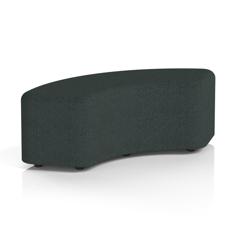 Harlestone Curved Stool – 90° or 180° Single-Tone Office Seating, Multiple Fabric Colours, Pre-Assembled, Quality Materials, 10yr Frame & 5yr Fabric Warranty