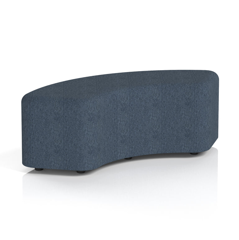 Harlestone Curved Stool – 90° or 180° Single-Tone Office Seating, Multiple Fabric Colours, Pre-Assembled, Quality Materials, 10yr Frame & 5yr Fabric Warranty