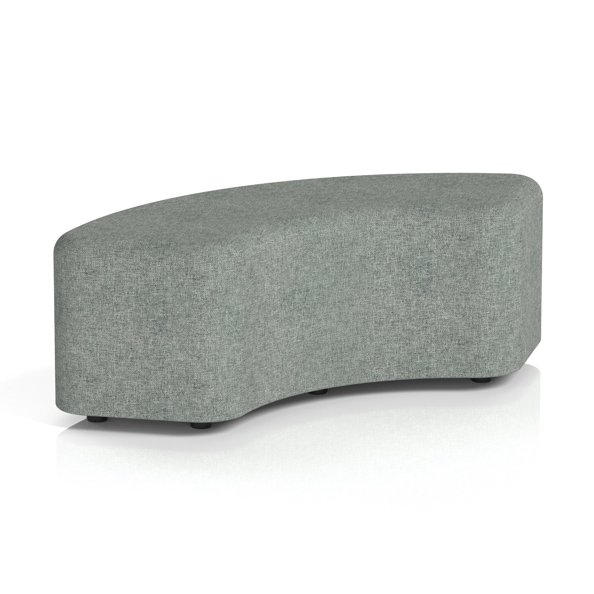 Harlestone Curved Stool – 90° or 180° Single-Tone Office Seating, Multiple Fabric Colours, Pre-Assembled, Quality Materials, 10yr Frame & 5yr Fabric Warranty