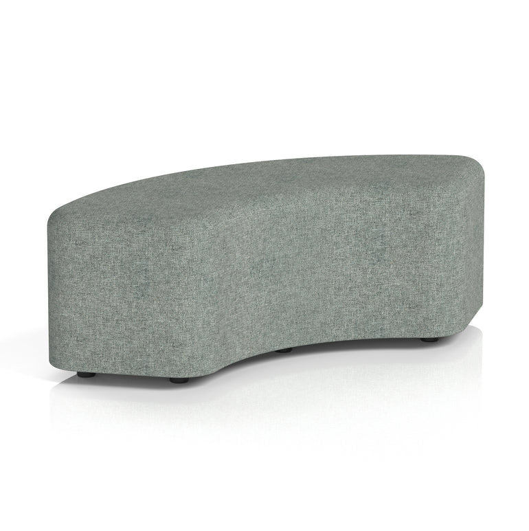 Harlestone Curved Stool – 90° or 180° Single-Tone Office Seating, Multiple Fabric Colours, Pre-Assembled, Quality Materials, 10yr Frame & 5yr Fabric Warranty