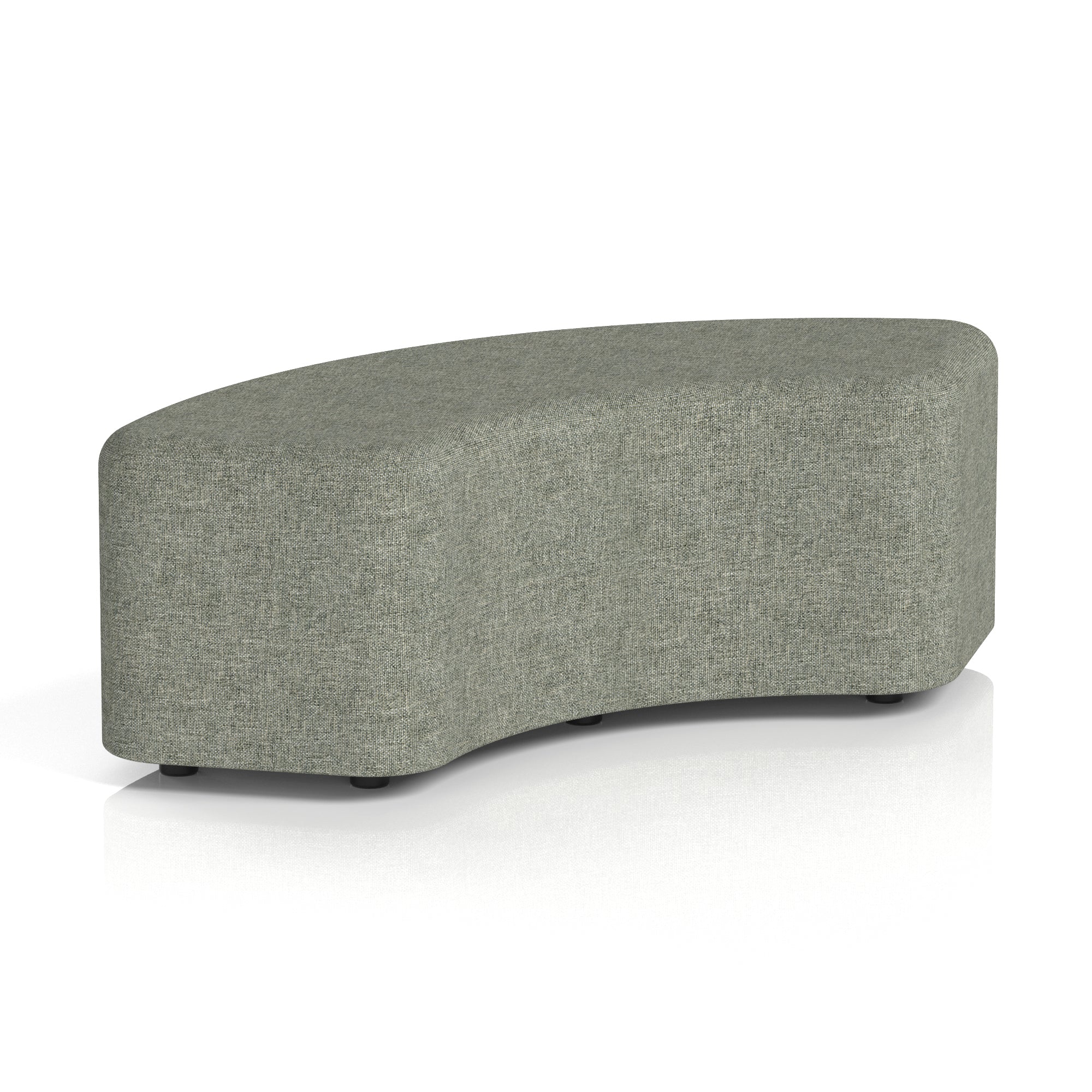 Harlestone Curved Stool – 90° or 180° Single-Tone Office Seating, Multiple Fabric Colours, Pre-Assembled, Quality Materials, 10yr Frame & 5yr Fabric Warranty
