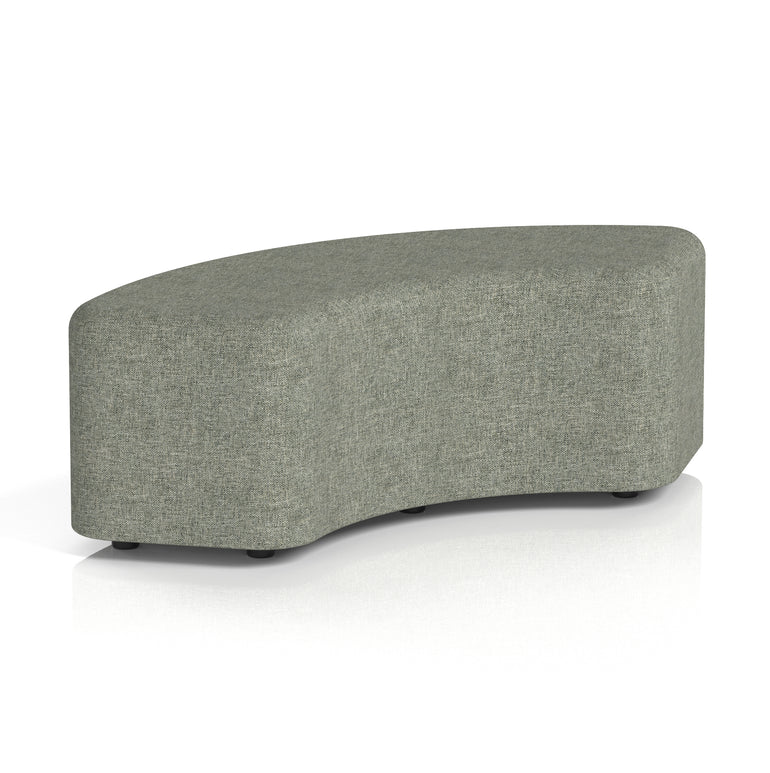 Harlestone Curved Stool – 90° or 180° Single-Tone Office Seating, Multiple Fabric Colours, Pre-Assembled, Quality Materials, 10yr Frame & 5yr Fabric Warranty