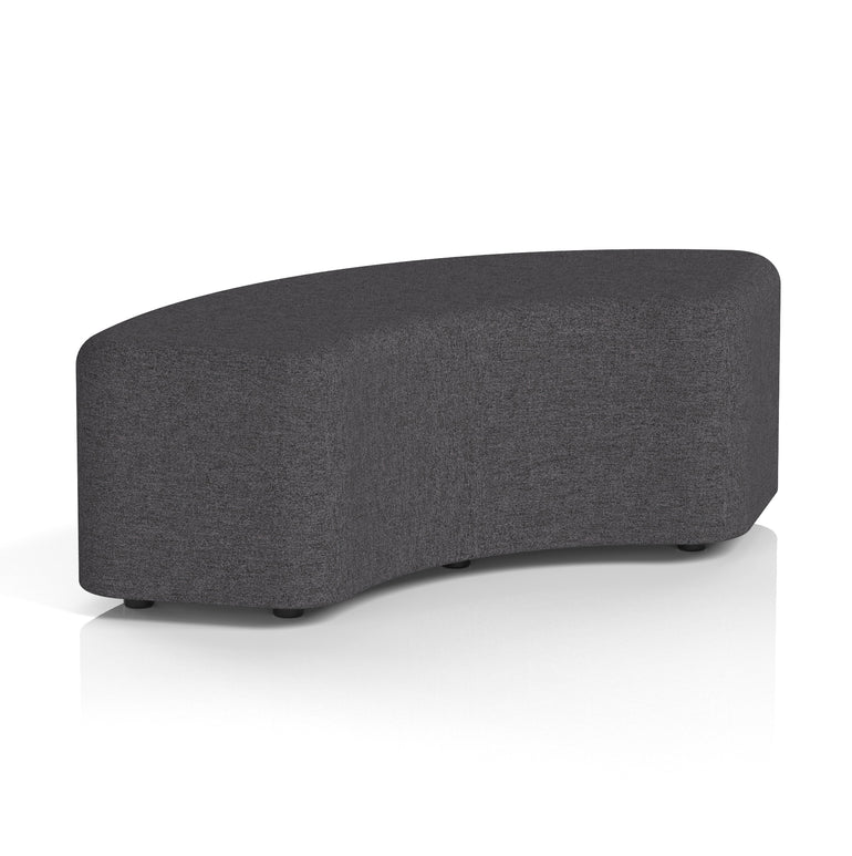 Harlestone Curved Stool – 90° or 180° Single-Tone Office Seating, Multiple Fabric Colours, Pre-Assembled, Quality Materials, 10yr Frame & 5yr Fabric Warranty