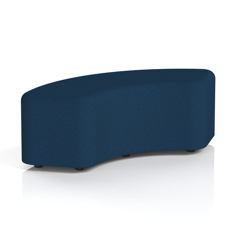 Harlestone Curved Stool – 90° or 180° Single-Tone Office Seating, Multiple Fabric Colours, Pre-Assembled, Quality Materials, 10yr Frame & 5yr Fabric Warranty