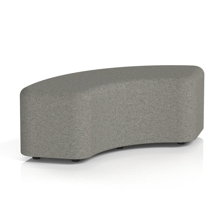 Harlestone Curved Stool – 90° or 180° Single-Tone Office Seating, Multiple Fabric Colours, Pre-Assembled, Quality Materials, 10yr Frame & 5yr Fabric Warranty