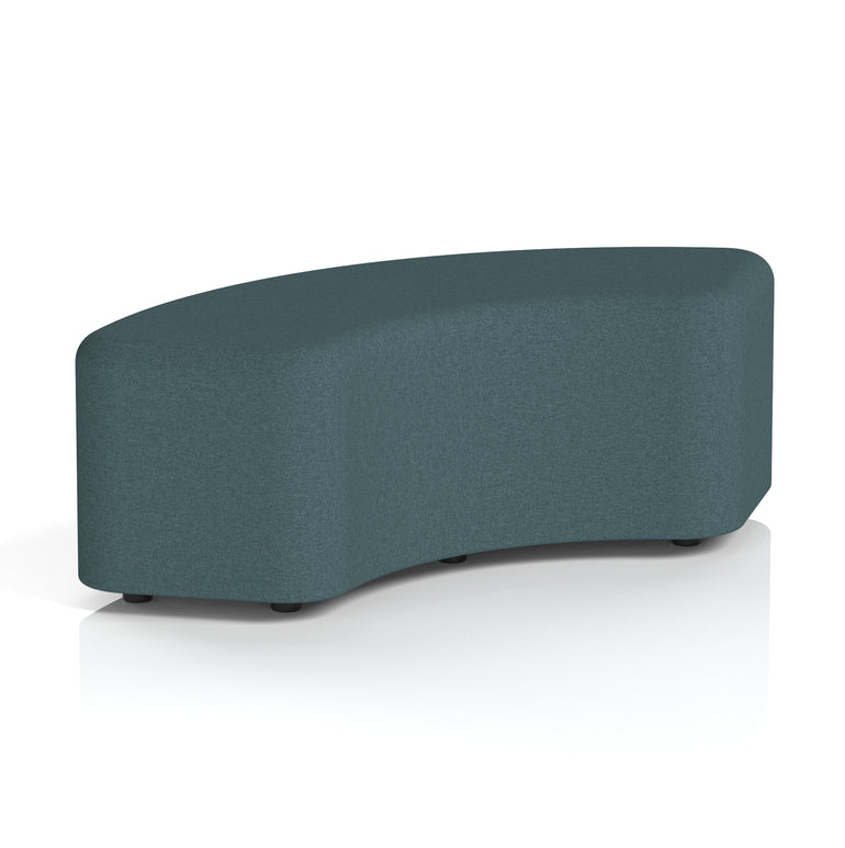 Harlestone Curved Stool – 90° or 180° Single-Tone Office Seating, Multiple Fabric Colours, Pre-Assembled, Quality Materials, 10yr Frame & 5yr Fabric Warranty