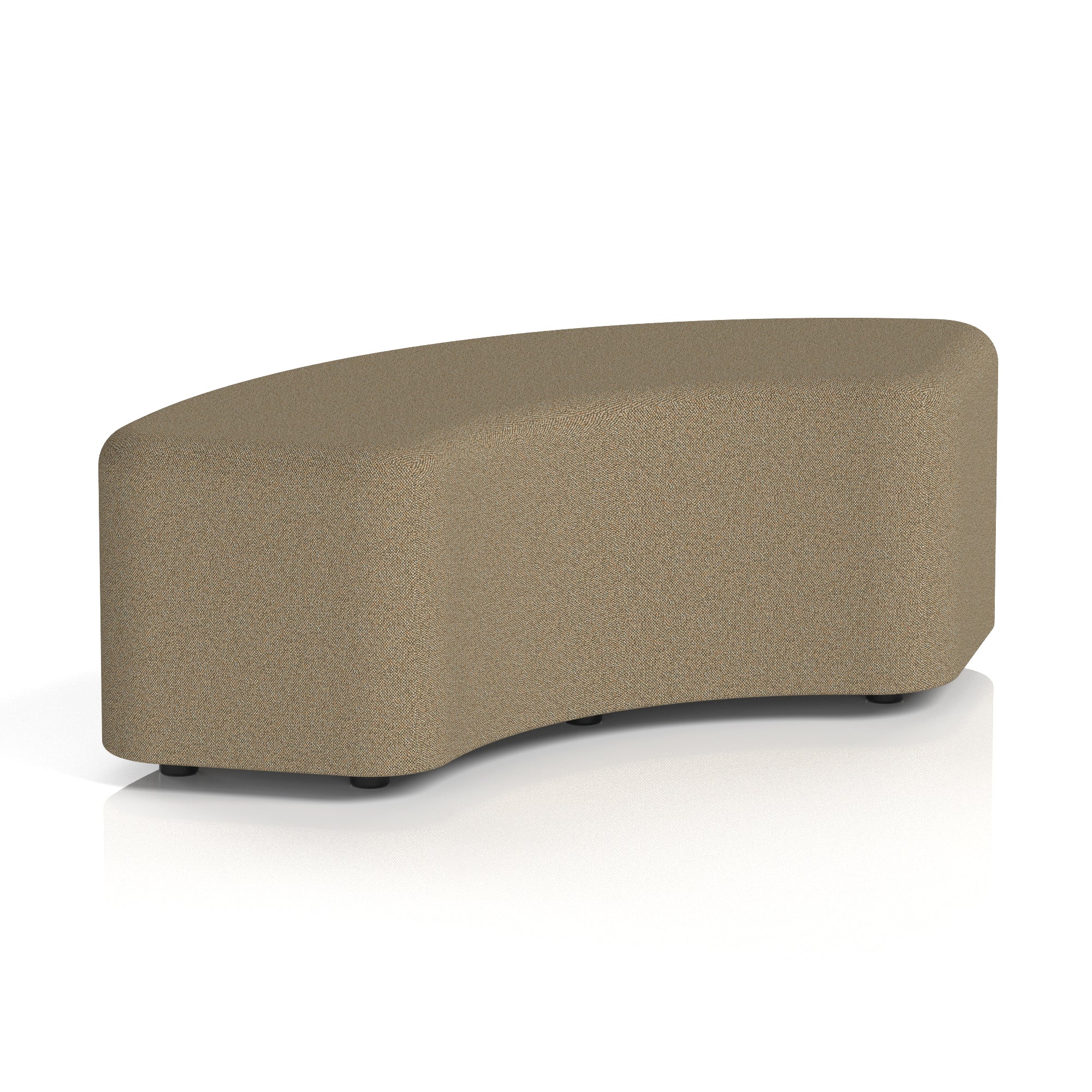 Harlestone Curved Stool – 90° or 180° Single-Tone Office Seating, Multiple Fabric Colours, Pre-Assembled, Quality Materials, 10yr Frame & 5yr Fabric Warranty