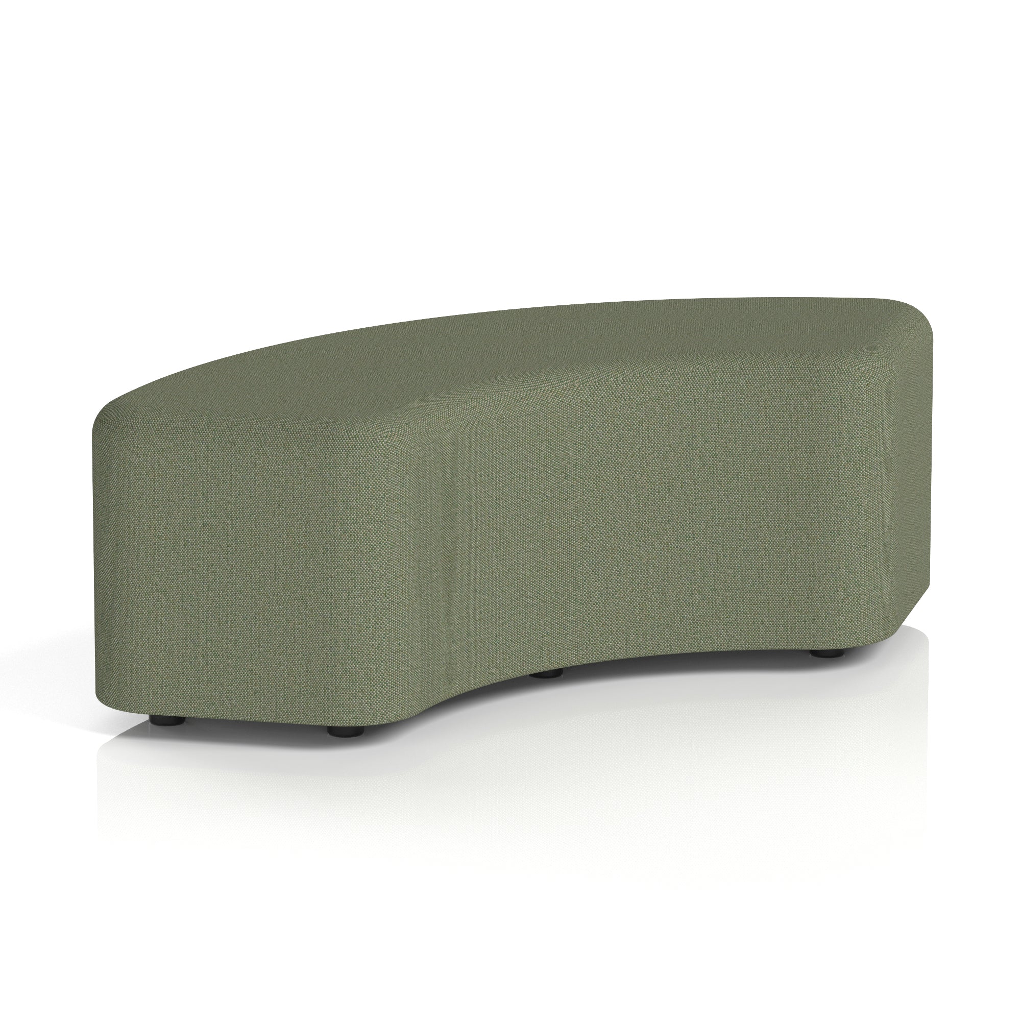 Harlestone Curved Stool – 90° or 180° Single-Tone Office Seating, Multiple Fabric Colours, Pre-Assembled, Quality Materials, 10yr Frame & 5yr Fabric Warranty