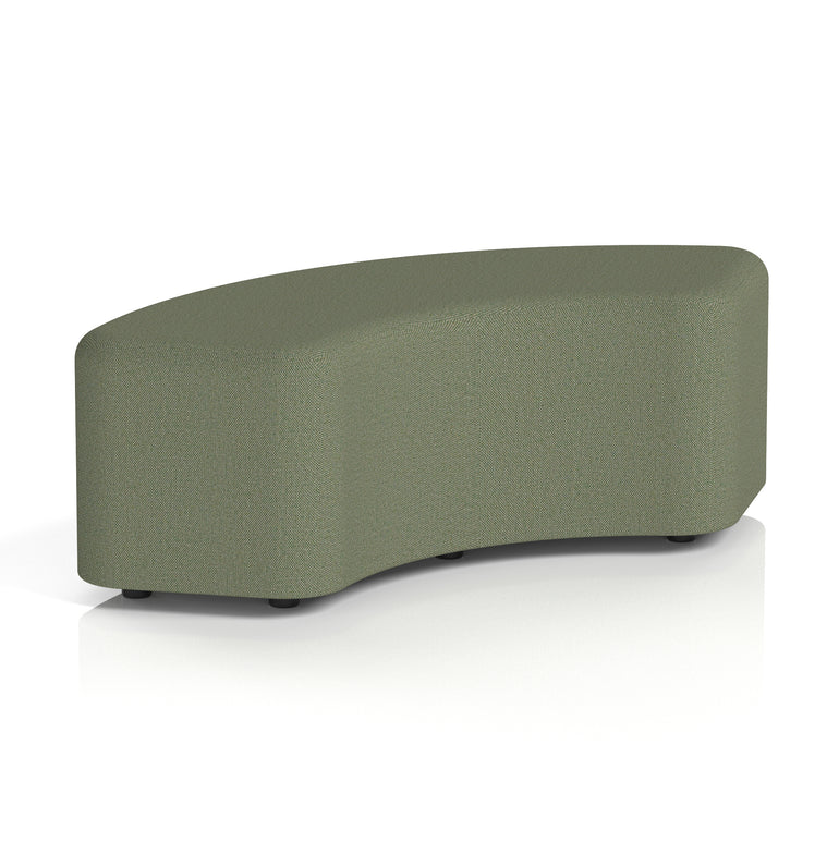 Harlestone Curved Stool – 90° or 180° Single-Tone Office Seating, Multiple Fabric Colours, Pre-Assembled, Quality Materials, 10yr Frame & 5yr Fabric Warranty