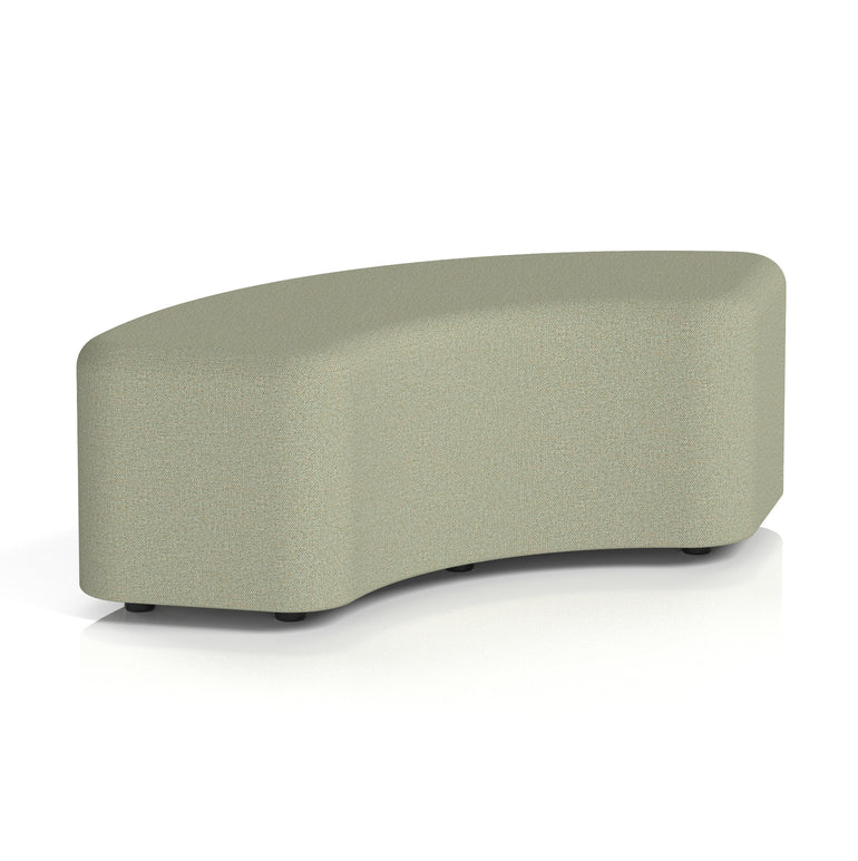 Harlestone Curved Stool – 90° or 180° Single-Tone Office Seating, Multiple Fabric Colours, Pre-Assembled, Quality Materials, 10yr Frame & 5yr Fabric Warranty