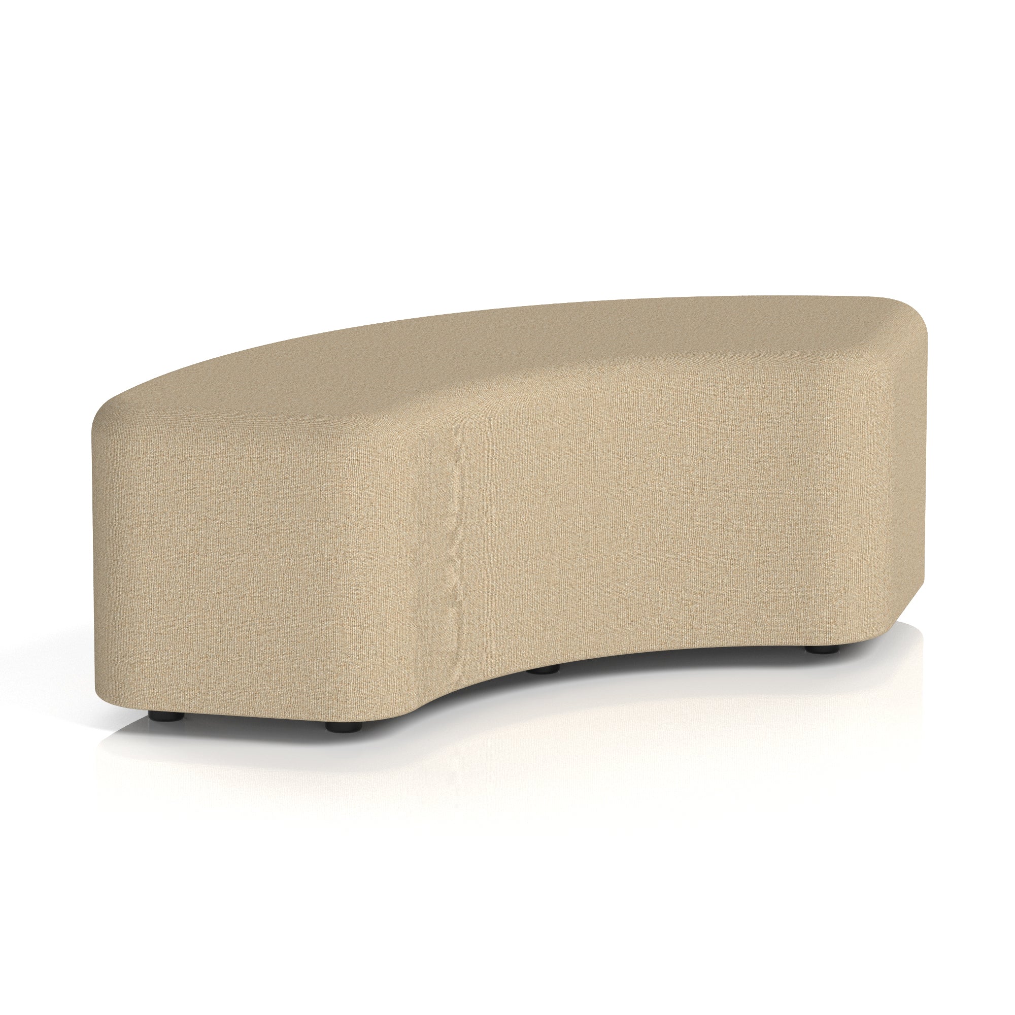 Harlestone Curved Stool – 90° or 180° Single-Tone Office Seating, Multiple Fabric Colours, Pre-Assembled, Quality Materials, 10yr Frame & 5yr Fabric Warranty